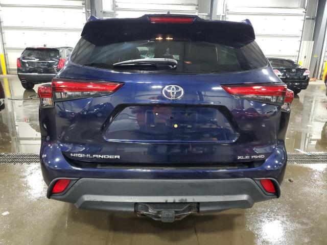 5TDGZRBHXLS048943 - 2020 TOYOTA HIGHLANDER XLE 蓝色 照片 6