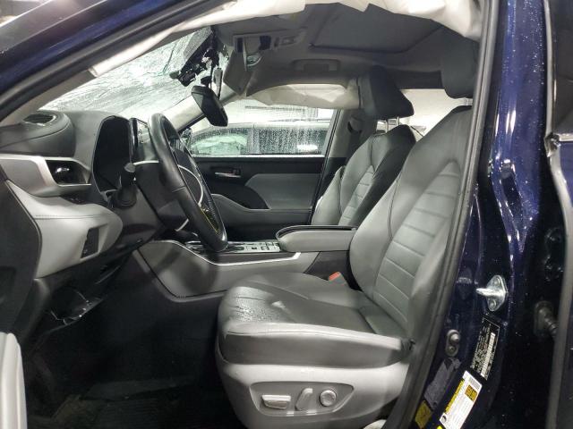 5TDGZRBHXLS048943 - 2020 TOYOTA HIGHLANDER XLE 蓝色 照片 7