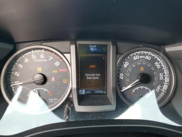 3TMDZ5BNXKM075737 - 2019 TOYOTA TACOMA DOUBLE CAB ნაცრისფერი ფოტო 9