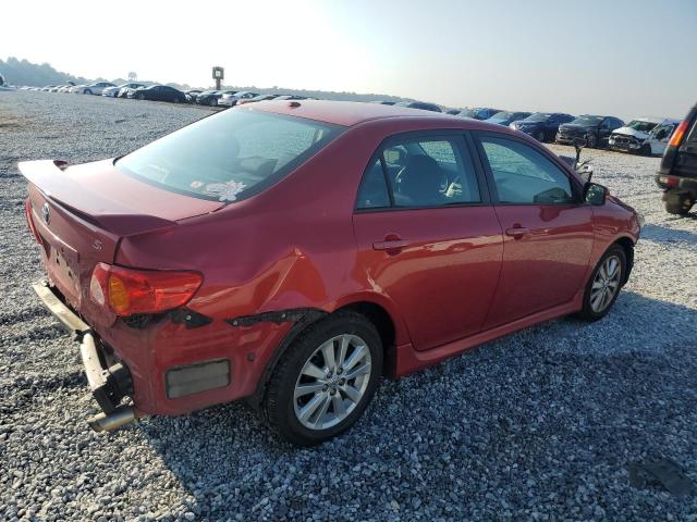 2T1BU4EE5AC437721 - 2010 TOYOTA COROLLA BASE RED photo 3