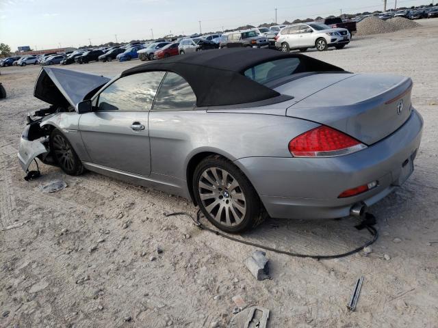 WBAEK73444B260223 - 2004 BMW 645 CI AUTOMATIC GRAY photo 2