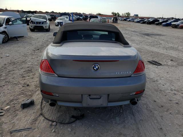 WBAEK73444B260223 - 2004 BMW 645 CI AUTOMATIC GRAY photo 6