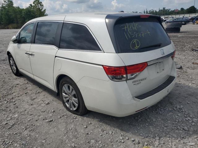 5FNRL5H6XFB055795 - 2015 HONDA ODYSSEY EXL WHITE photo 2