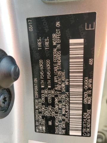 JTEZU5JR4H5156154 - 2017 TOYOTA 4RUNNER SR5 银色 照片 13