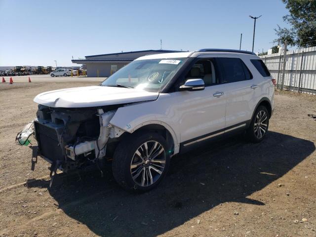 1FM5K8HT4HGA76106 - 2017 FORD EXPLORER PLATINUM WHITE photo 1