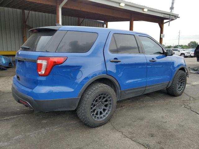 1FM5K8AT7GGD06312 - 2016 FORD EXPLORER POLICE INTERCEPTOR Көк фото 3