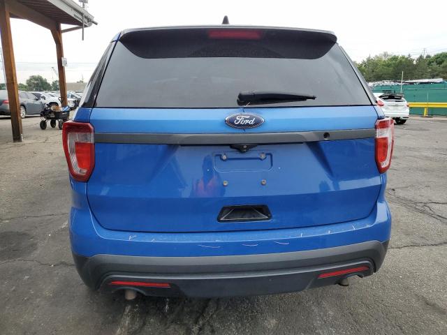 1FM5K8AT7GGD06312 - 2016 FORD EXPLORER POLICE INTERCEPTOR Көк фото 6