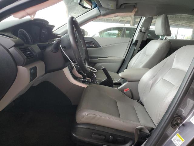 1HGCR3F87FA008490 - 2015 HONDA ACCORD EXL GRAY photo 7