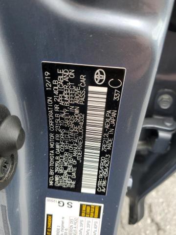 JTDEPRAEXLJ094032 - 2020 TOYOTA COROLLA LE 蓝色 照片 12