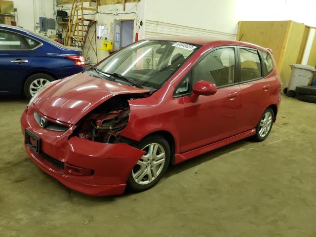 JHMGD38677S064613 - 2007 HONDA FIT S 红色 照片 1