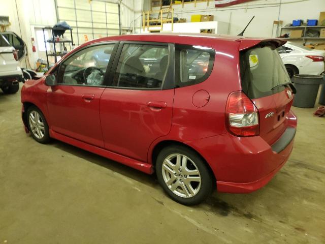 JHMGD38677S064613 - 2007 HONDA FIT S 红色 照片 2