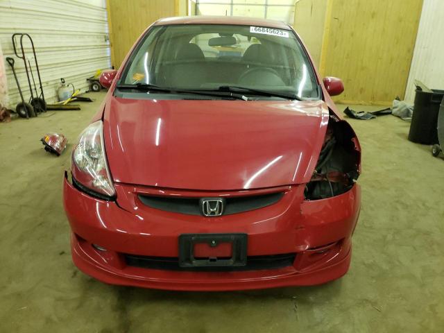 JHMGD38677S064613 - 2007 HONDA FIT S 红色 照片 5