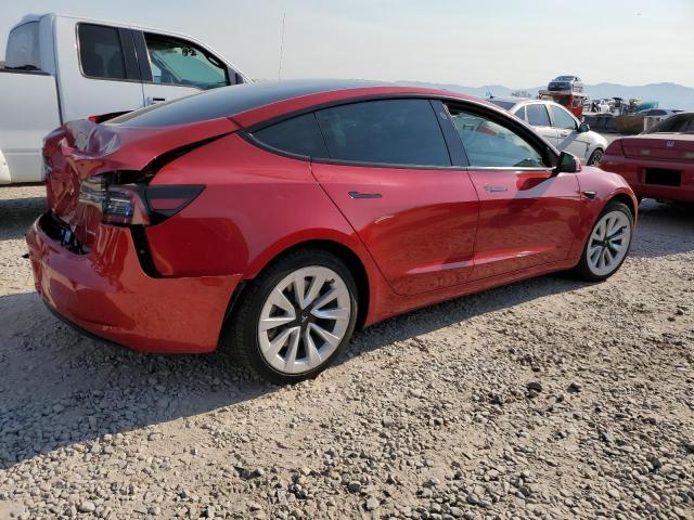 5YJ3E1EB8NF143575 - 2022 TESLA MODEL 3 RED photo 3