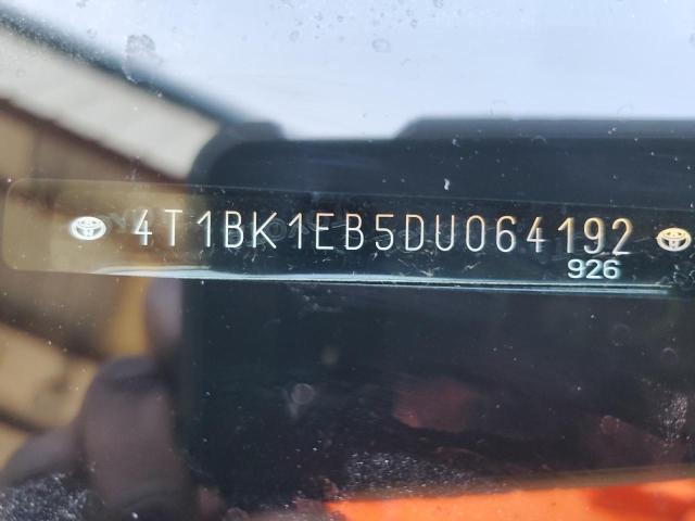 4T1BK1EB5DU064192 - 2013 TOYOTA AVALON BASE 白色 照片 12