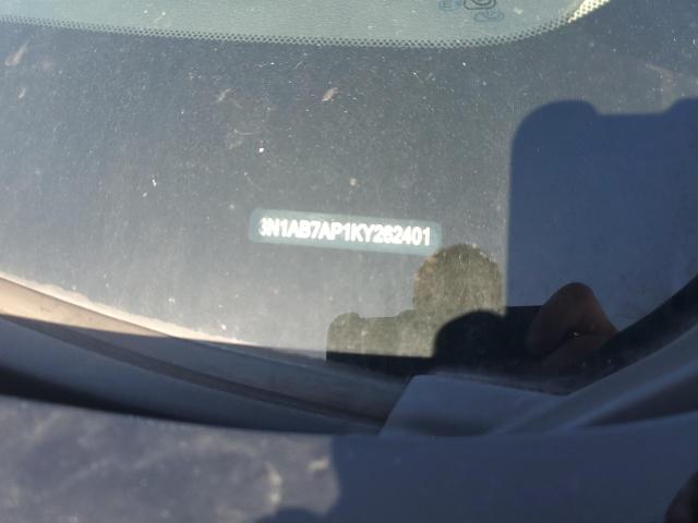 3N1AB7AP1KY262401 - 2019 NISSAN SENTRA S BLACK photo 12