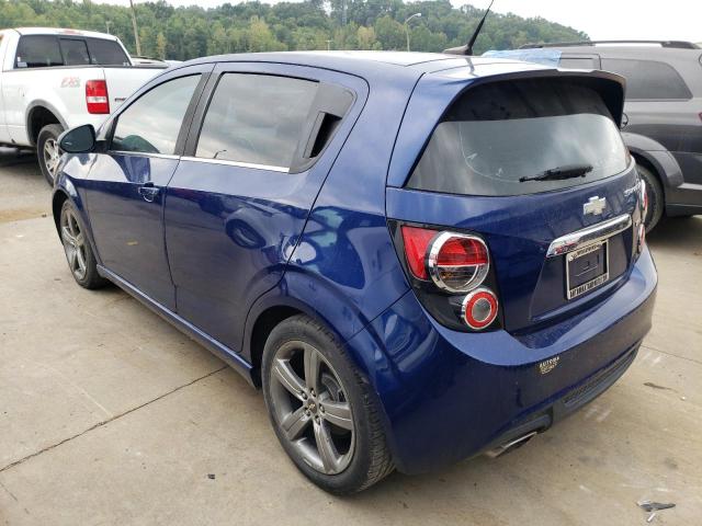 1G1JH6SB4E4126966 - 2014 CHEVROLET SONIC RS BLUE photo 2