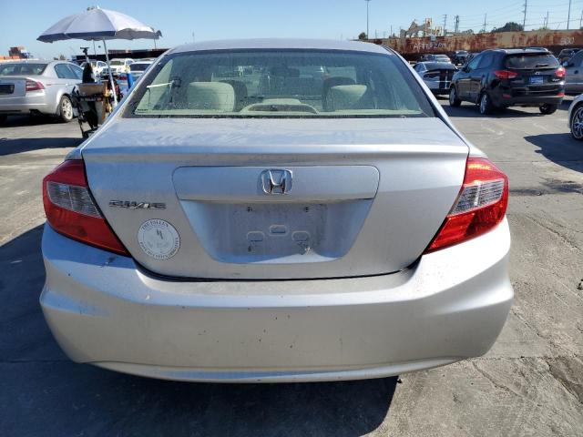 19XFB2F57CE302027 - 2012 HONDA CIVIC LX SILVER photo 6