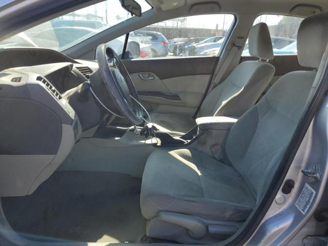 19XFB2F57CE302027 - 2012 HONDA CIVIC LX SILVER photo 7