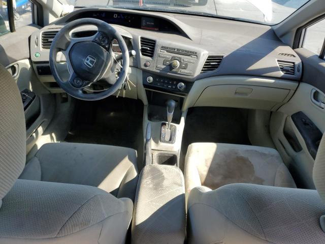 19XFB2F57CE302027 - 2012 HONDA CIVIC LX SILVER photo 8