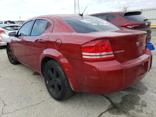 1B3CC4FB0AN124697 - 2010 DODGE AVENGER SXT RED photo 3