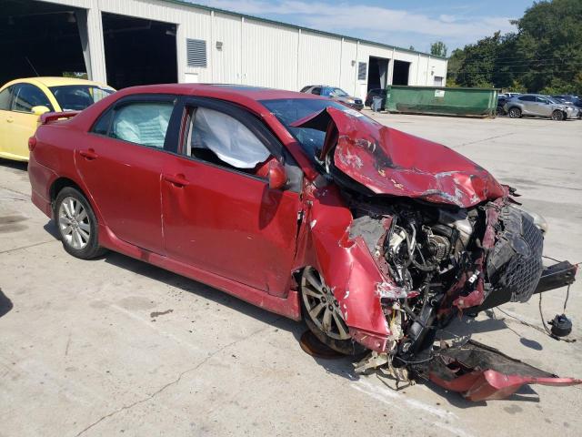 1NXBU40E39Z023614 - 2009 TOYOTA COROLLA BASE Бордовый фото 4