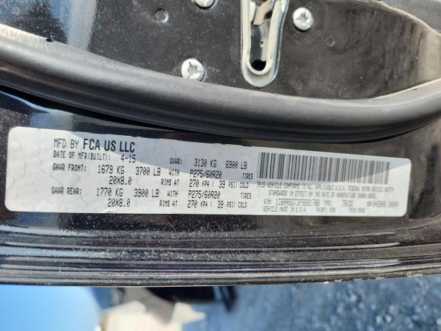 1C6RR6GT3FS691786 - 2015 RAM 1500 SLT BLACK photo 13