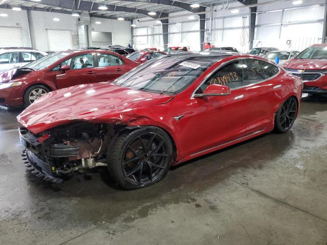 5YJSA1E23JF270820 - 2018 TESLA MODEL S Կարմիր լուսանկար 1