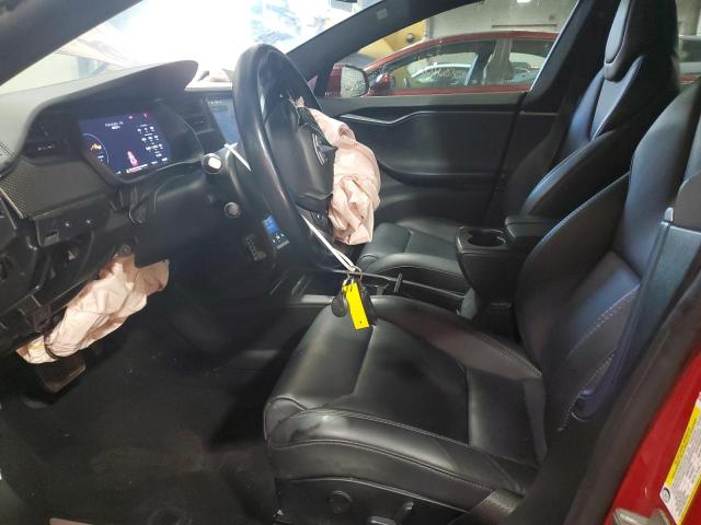 5YJSA1E23JF270820 - 2018 TESLA MODEL S Կարմիր լուսանկար 7