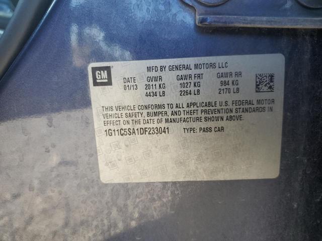 1G11C5SA1DF233041 - 2013 CHEVROLET MALIBU 1LT Көк фото 13