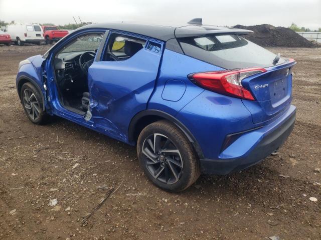 NMTKHMBX7MR138591 - 2021 TOYOTA C-HR XLE BLUE photo 2