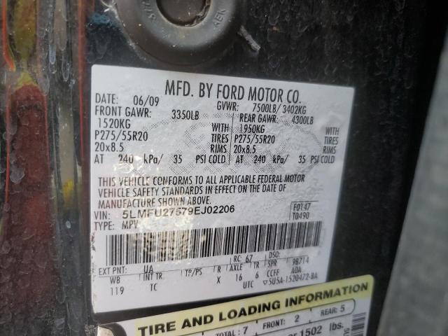 5LMFU27579EJ02206 - 2009 LINCOLN NAVIGATOR 黑色 照片 13