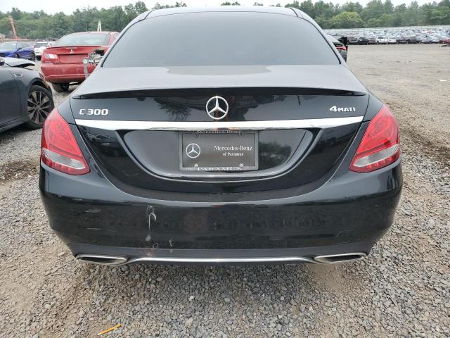55SWF4KB7JU279690 - 2018 MERCEDES-BENZ C 300 4MATIC BLACK photo 6