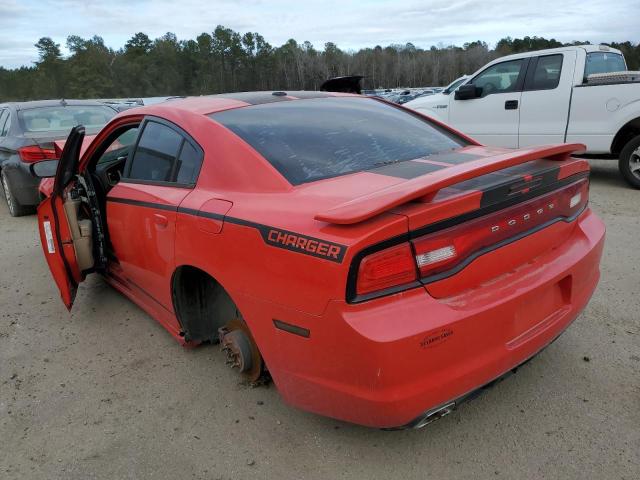 2C3CDXHG3EH148923 - 2014 DODGE CHARGER SXT RED photo 3