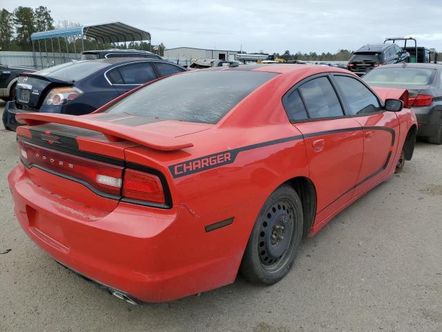 2C3CDXHG3EH148923 - 2014 DODGE CHARGER SXT RED photo 4