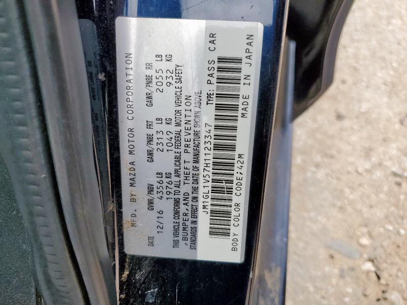 JM1GL1V57H1123347 - 2017 MAZDA 6 TOURING 蓝色 照片 12