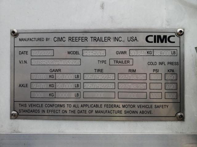527SR5326PM033525 - 2023 UTILITY TRAILER WHITE photo 10