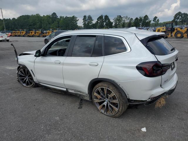 5UX53DP07N9K53926 - 2022 BMW X3 XDRIVE30I WHITE photo 2