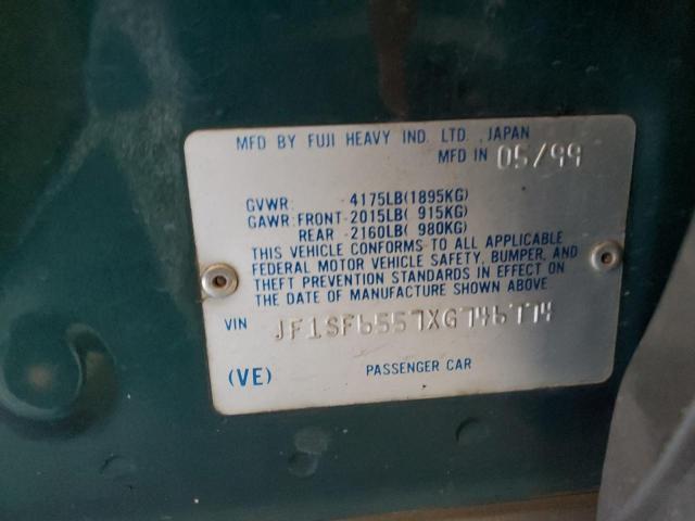 JF1SF6557XG746774 - 1999 SUBARU FORESTER S GREEN photo 12