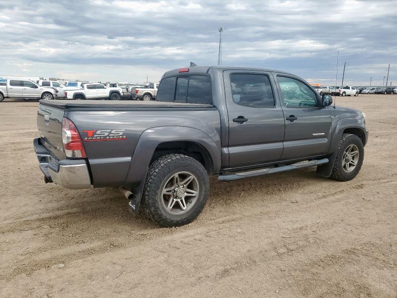 3TMLU4EN4EM158276 - 2014 TOYOTA TACOMA DOUBLE CAB ნაცრისფერი ფოტო 3