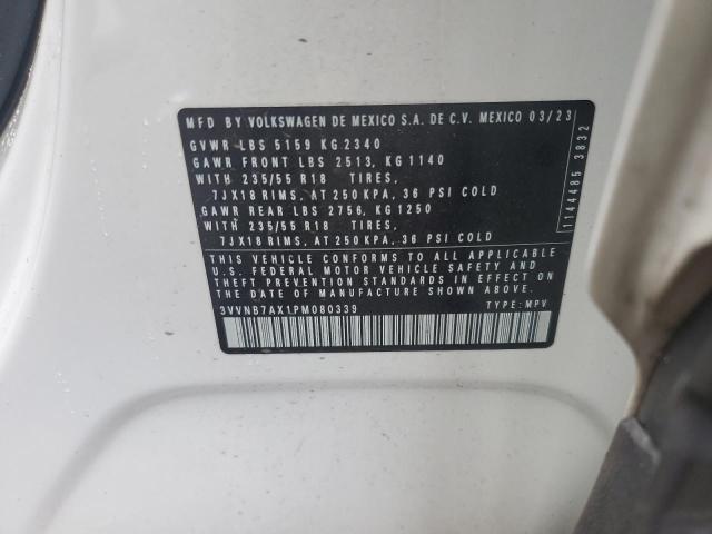 3VVNB7AX1PM080339 - 2023 VOLKSWAGEN TIGUAN SE Blanco foto 13