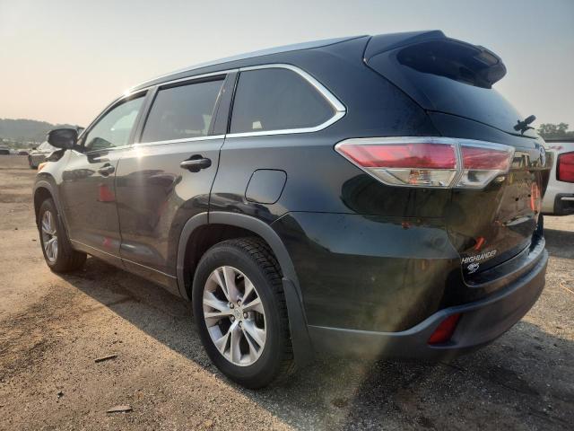 5TDJKRFH8ES052867 - 2014 TOYOTA HIGHLANDER XLE BLACK photo 2