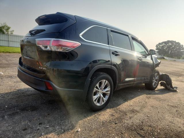 5TDJKRFH8ES052867 - 2014 TOYOTA HIGHLANDER XLE BLACK photo 3