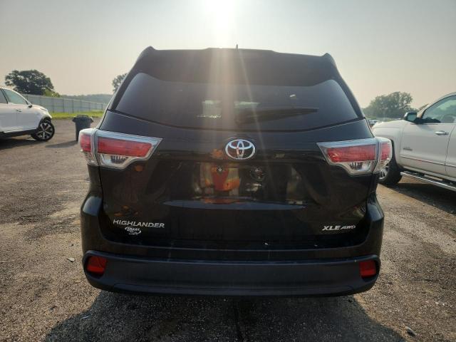 5TDJKRFH8ES052867 - 2014 TOYOTA HIGHLANDER XLE BLACK photo 6