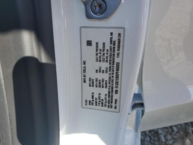 5YJ3E1EBXPF466920 - 2023 TESLA MODEL 3 Սպիտակ լուսանկար 12