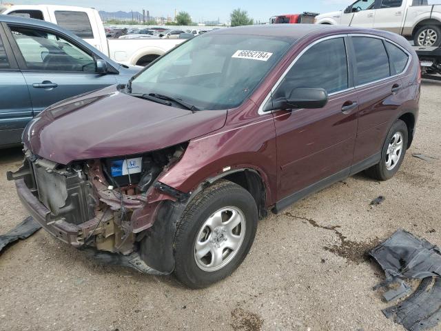 5J6RM3H34CL022463 - 2012 HONDA CR-V LX RED photo 1