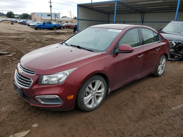 1G1PG5SB5F7114087 - 2015 CHEVROLET CRUZE LTZ MAROON photo 1