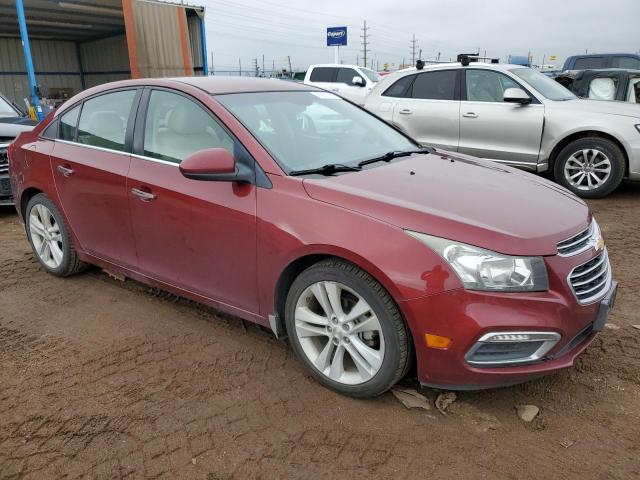 1G1PG5SB5F7114087 - 2015 CHEVROLET CRUZE LTZ MAROON photo 4