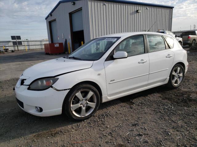 JM1BK143651313701 - 2005 MAZDA 3 HATCHBACK WHITE photo 1