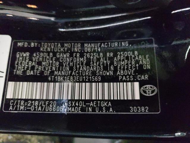 4T1BK1EB3EU121569 - 2014 TOYOTA AVALON BASE Qara foto 13