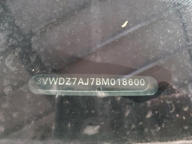 3VWDZ7AJ7BM018600 - 2011 VOLKSWAGEN JETTA SE GRAY photo 13